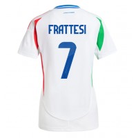 Maglie da calcio Italia Davide Frattesi #7 Seconda Maglia Femminile Europei 2024 Manica Corta